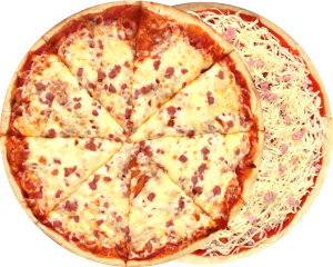 Pizza Jamón York y Doble Queso